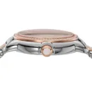 Emporio Armani Three Hand Quartz Mother of Pearl Dial Two Tone Steel Strap Watch For Women - AR11569